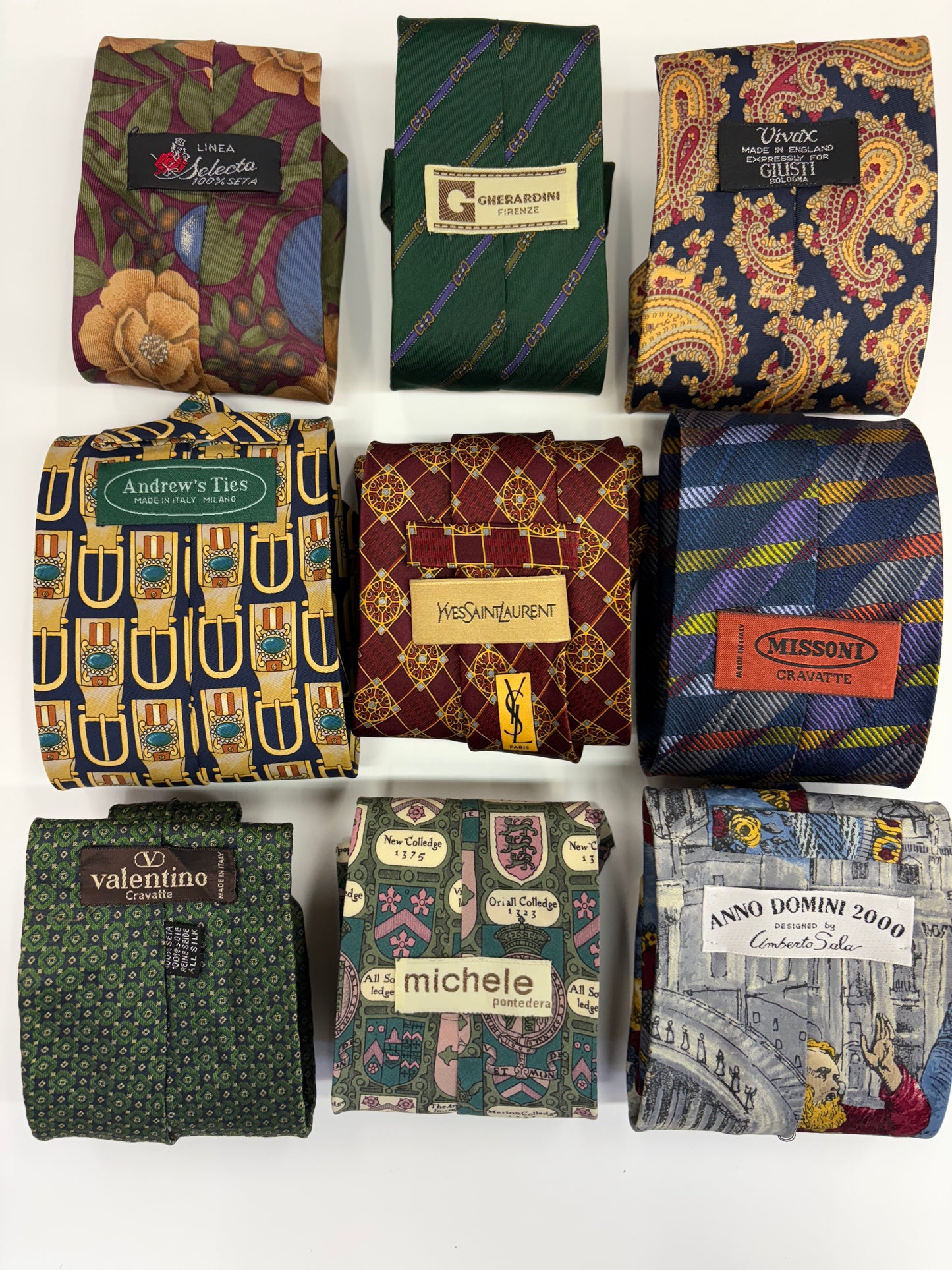 BOX 9 CRAVATTE IN SETA