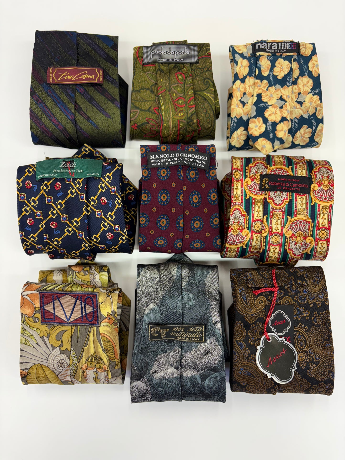BOX 9 CRAVATTE IN SETA